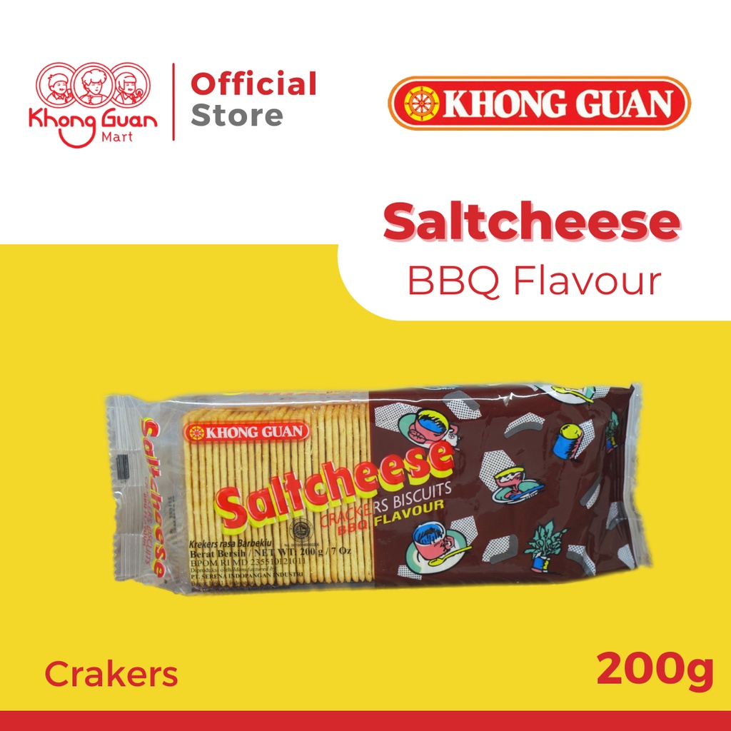 

KHONG GUAN Saltcheese Crackers BBQ Pack 200 Gram