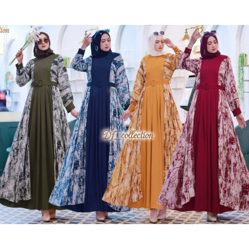 ORIGINAL NEW GAMIS DF_COLLECTION // GAMIS TERBARU // FASHION WANITA MUSLIM TERBARU // GAMIS PREMIUM