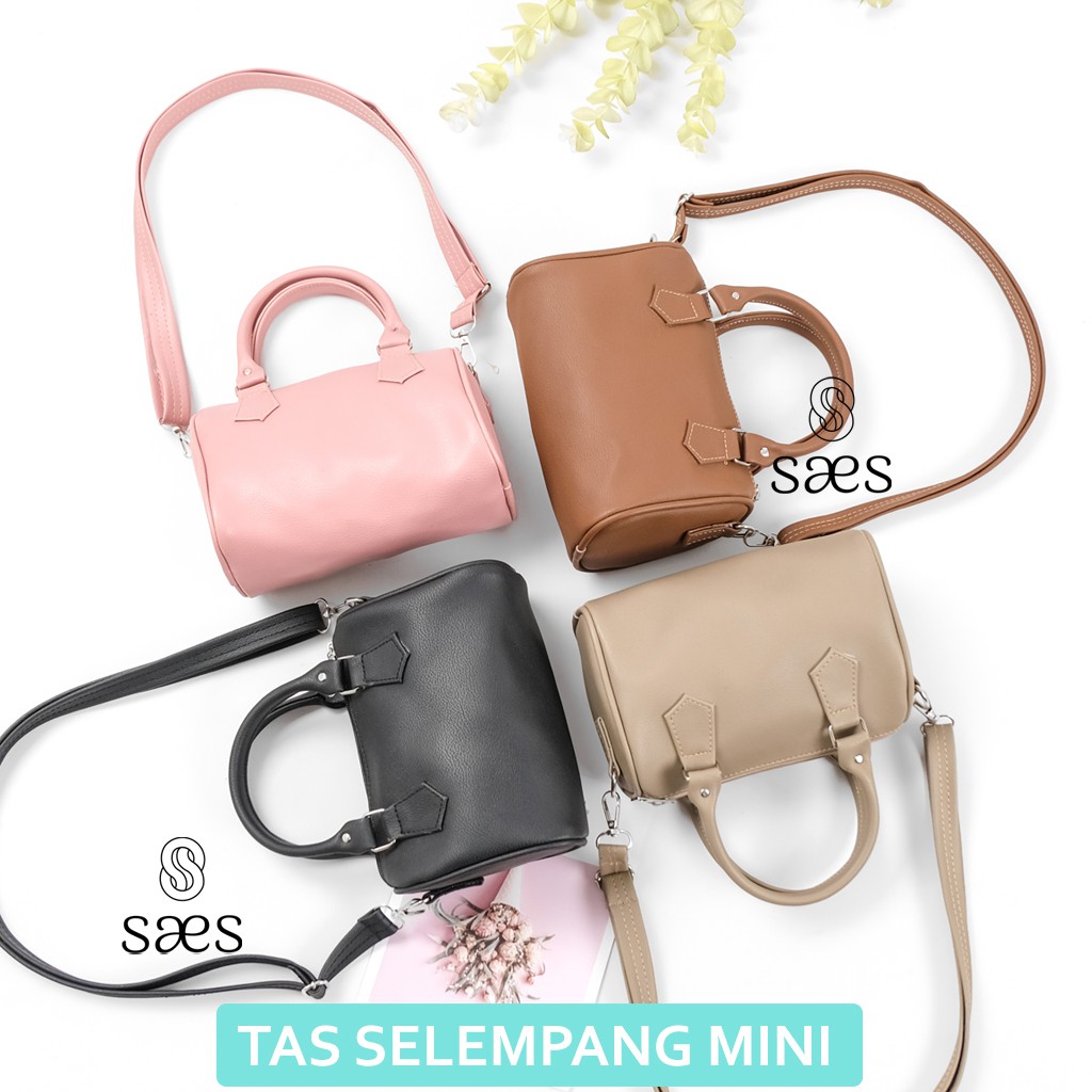 Tas Andin Tas Selempang Wanita speedy Mini silinder Sling Bag Kecil Bulat Fashion Lucu SAES Murah Viola saes store 007