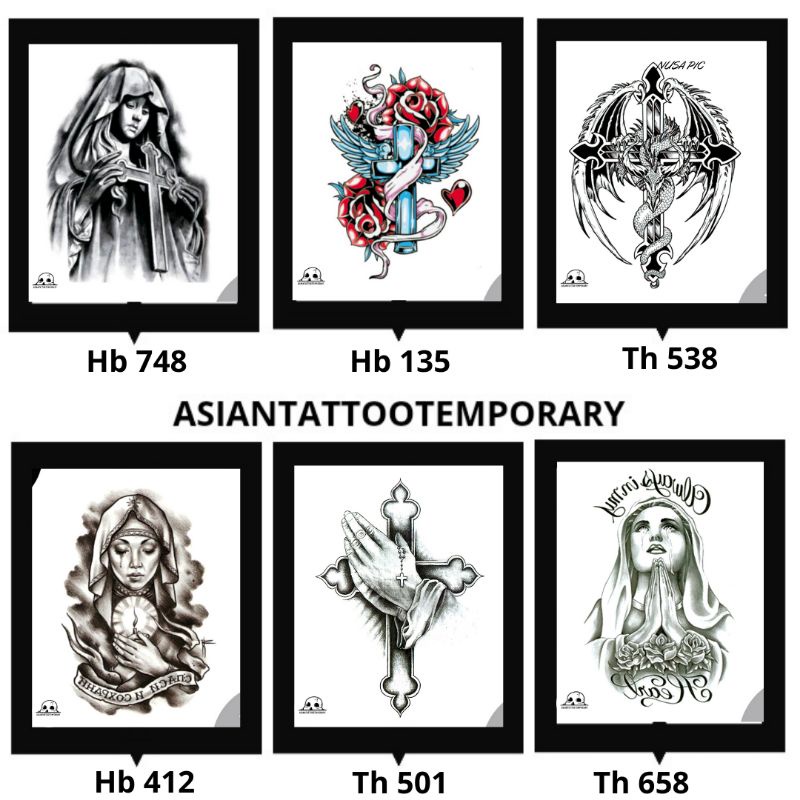 TATTO SALIB TEMPORARY /TATO TEMPORER/TATTO SALIB/TATO ANTI AIR/TATTO BISA HILANG/BUNDA MARIA