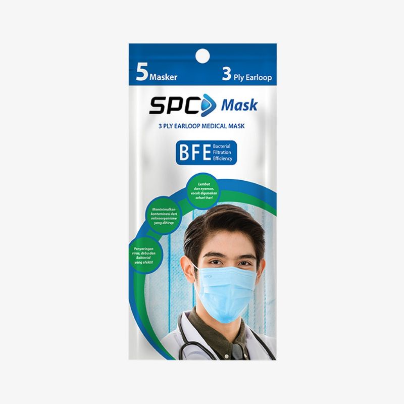 Masker SPC 3ply isi 5pcs