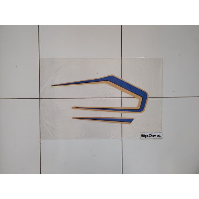 Striping Sticker Lis Yamaha RX King 1983 1984 Biru Gold