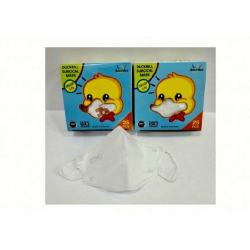 Masker Duckbill Anak/Kids isi 25 merk Bestmed