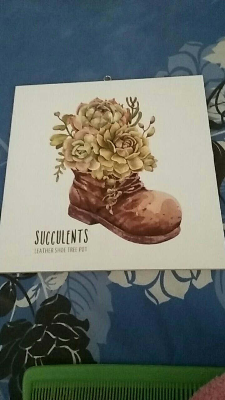 Wall Decor Poster Kaktus Sukulen Pajangan Hiasan Dinding Daun Monstera Tropical  Succulent - Bc19