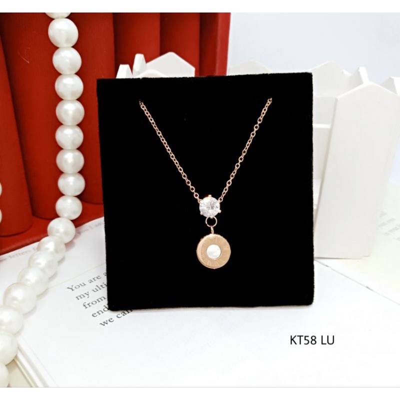 Kalung Titanium Wanita Kalung Fashion Titanium KT58 LU