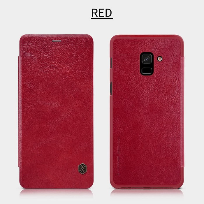 Flip Cover SAMSUNG Galaxy A8 2018 Nillkin Qin Leather Flip Hard Case Original