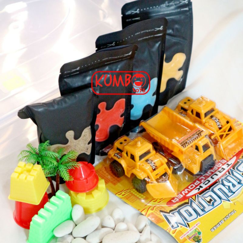 Construction Sensory Box / Sensory Play Mainan Edukasi