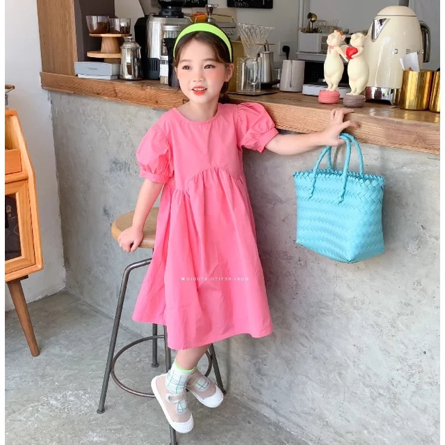 BEFAST - ZTL OOTD Dress Wanita NAFISA / dress anak vita / Pakaian Dress Anak-Anak Perempuan / Dress Maxy Polos Casual / Fashion Anak-Anak Pesta / Dress Lengan Pendek Anak-Anak / Trendy / Keluaran Terbaru 2022 / Termurah