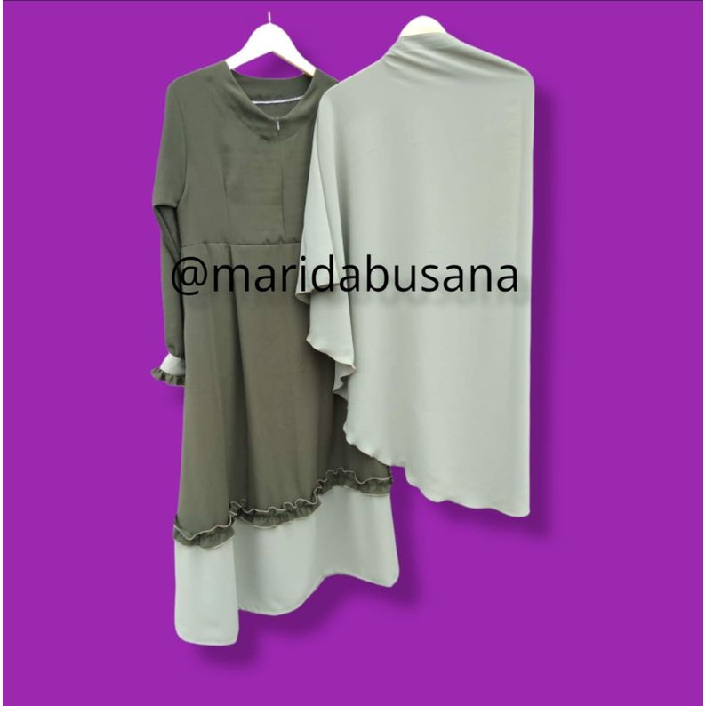 GAMIS SYAR'I SET JILBAB FREE CADAR PREMIUM