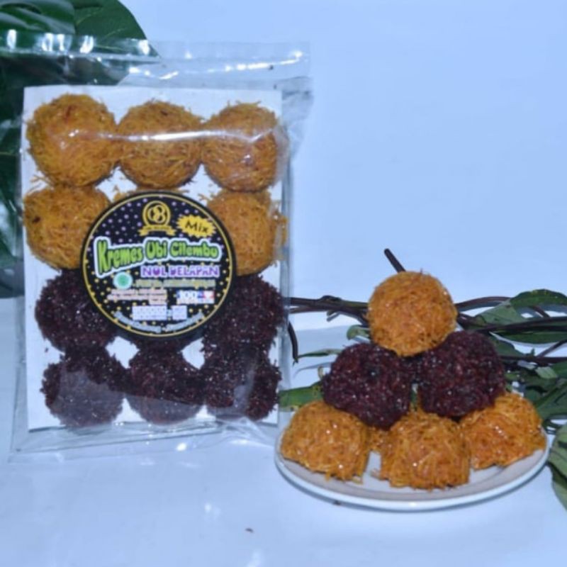 KREMES UBI CILEMBU MIX NOL DELAPAN ISI 12 PC (free Plastik bubble)