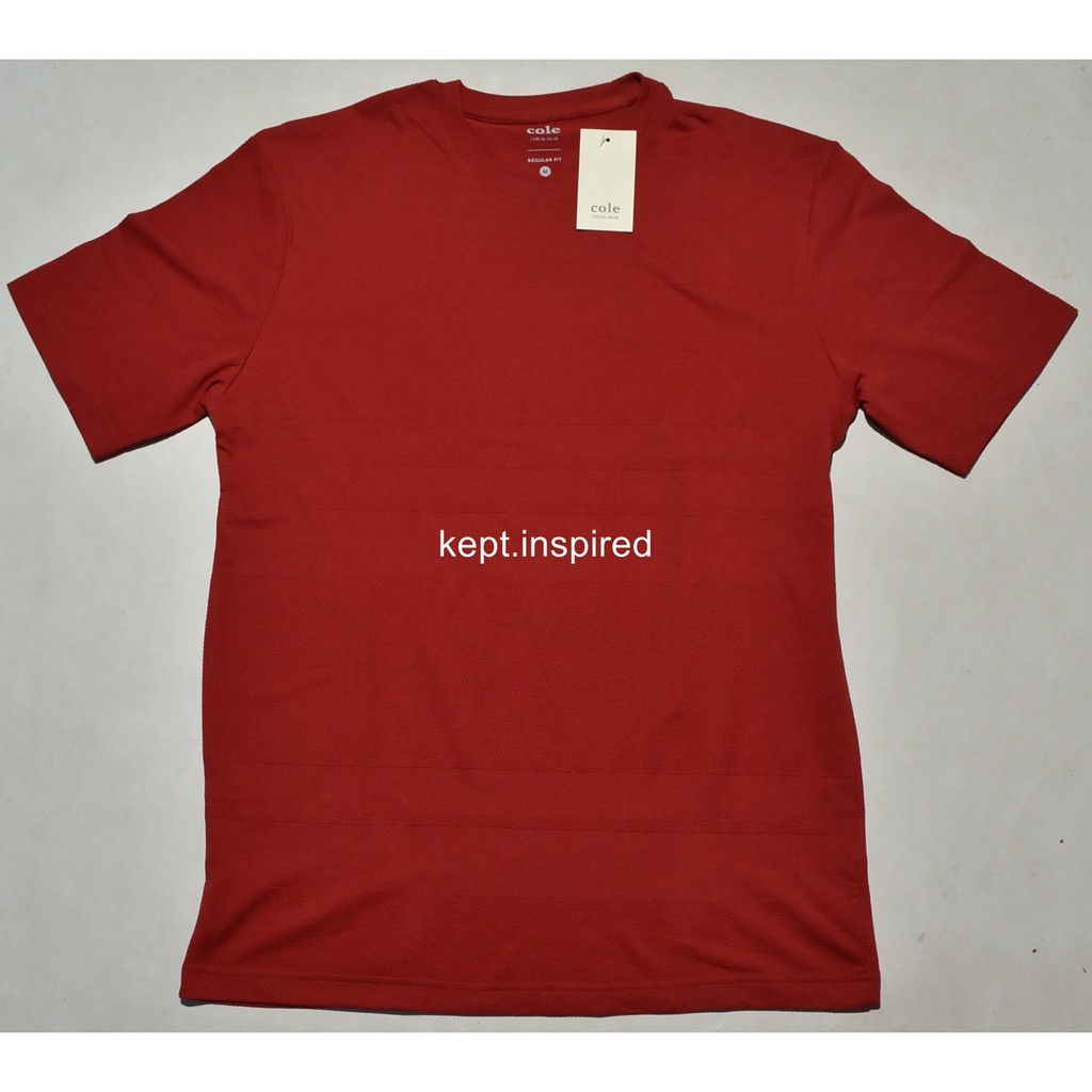 COLE Kaos Pria Lengan Pendek Regular Merah LDS 105 ORIGINAL