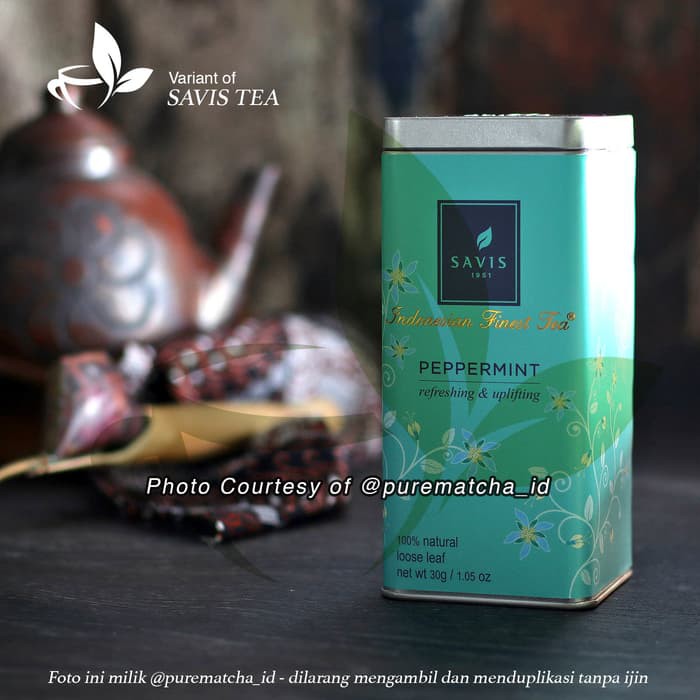 

Savis Tea - Premium Peppermint Tea KALENG 30gr Teh daun Mint tisane - tth1892