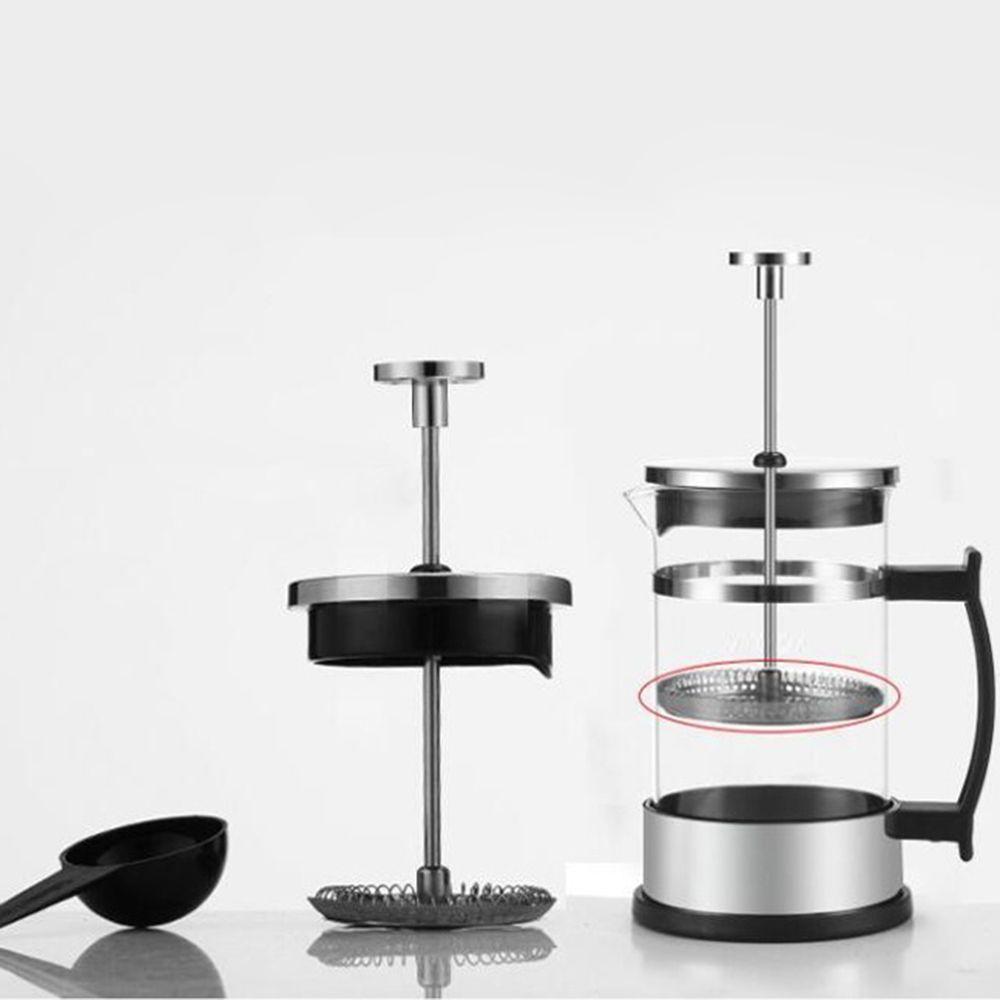 Solighter French Press Coffee Maker Stainless Steel Plunger Dengan Triple Filter Kopi Espresso Manual