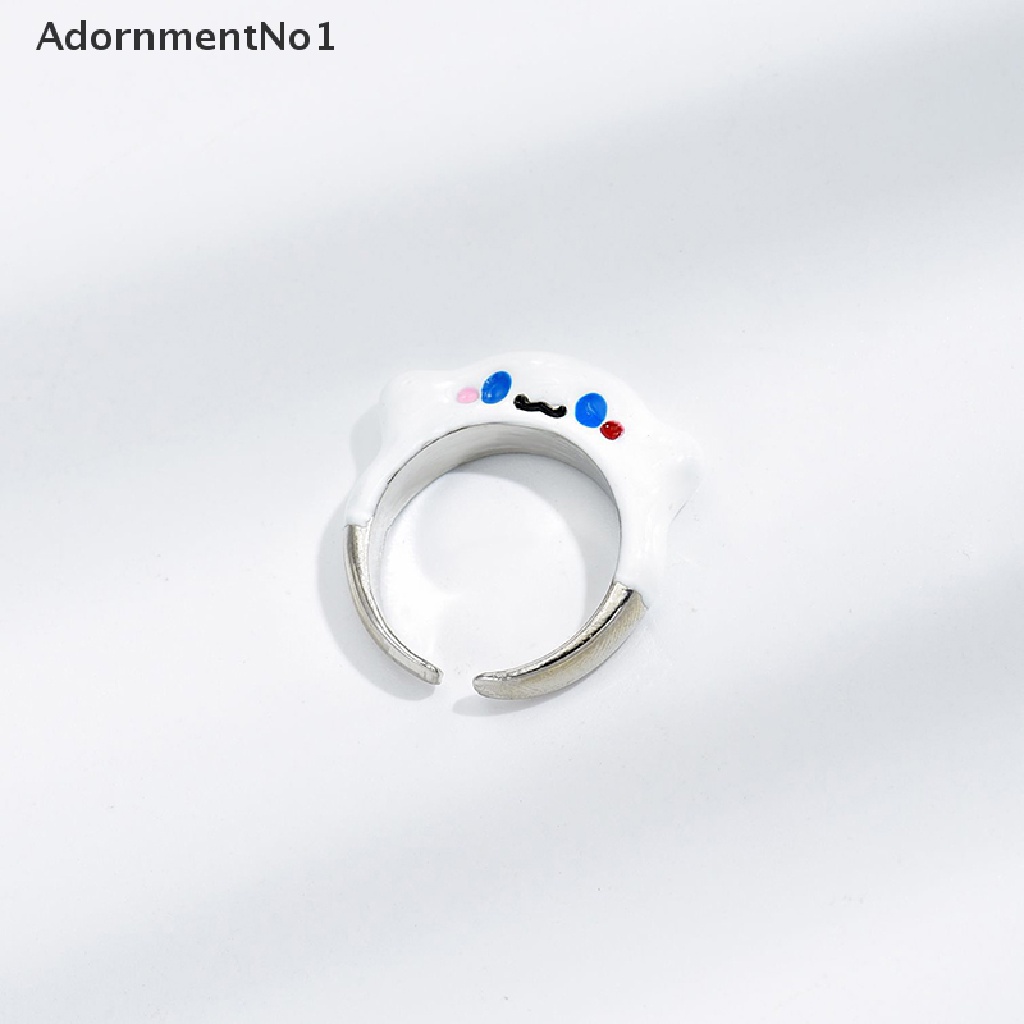 (AdornmentNo1) Cincin Terbuka Motif Kucing Sanriod Kt / Cinnamoroll Untuk Perhiasan Wanita