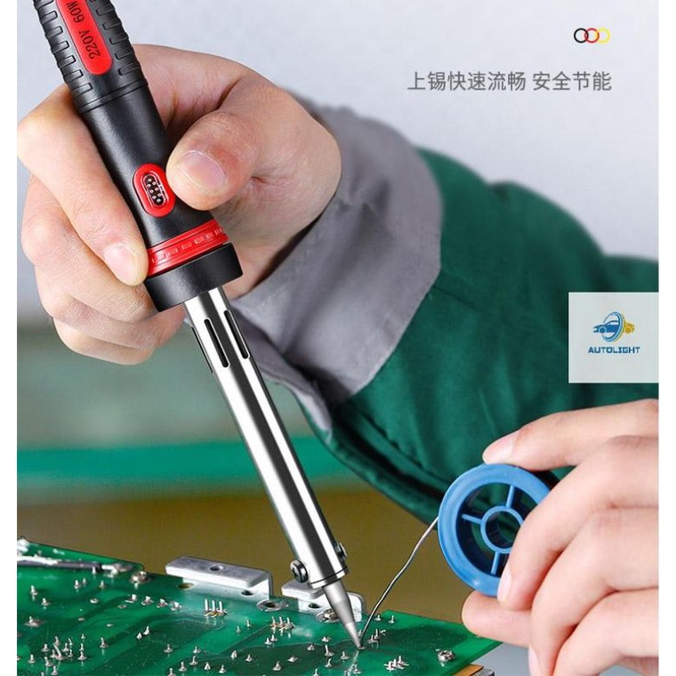 Solder Listrik Iron Plus Lampu Indikator 40W dan 60Watt 220V