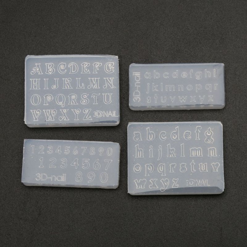 SIY  Numbers Letters Pendant Resin Silicone Mold Jewelry Making Tools Nail Art Crafts