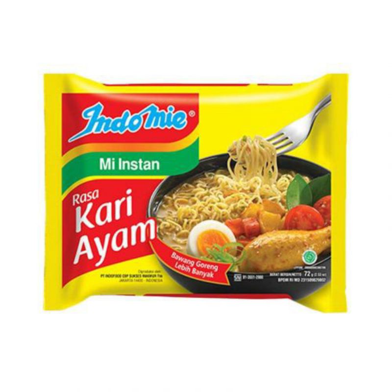 

Indomie Mie Instan Kari Ayam 72gr