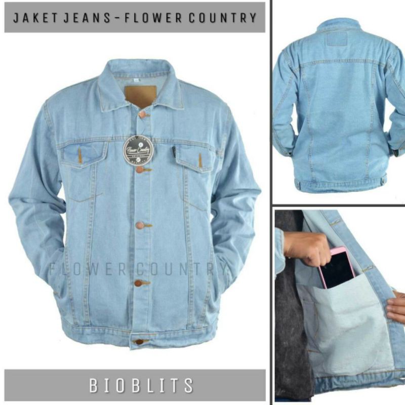 JAKET JEANS JUMBO XXL-XXXL - JAKET JEANS COWOK JUMBO