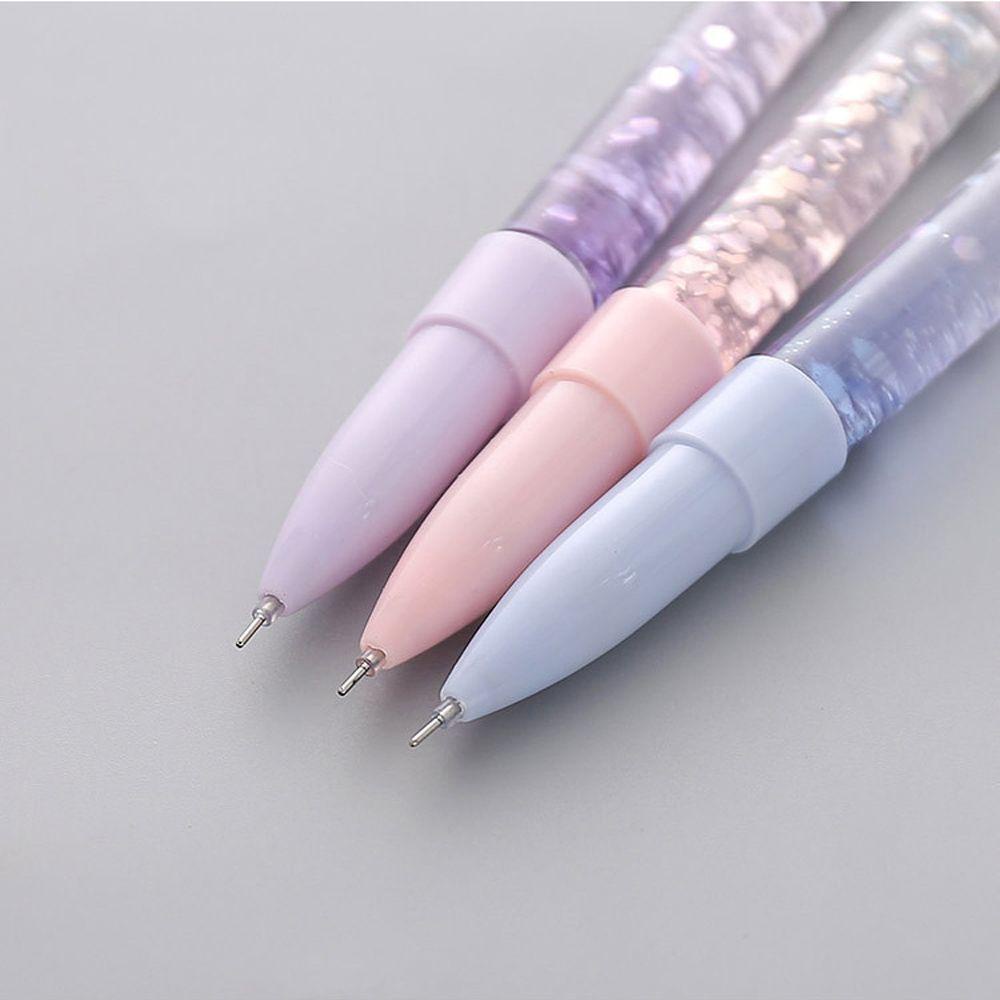 Lanfy Cat Paw Gel Pen Kawaii Alat Tulis Siswa Glitter Light Perlengkapan Menulis Pasir Drift Kristal 0.38mm Dengan Lampu Led Tulisan Pen