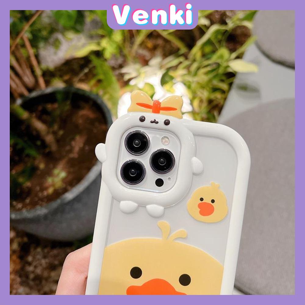 iPhone Case Silicone Soft Case Clear Case Airbag Shockproof Protection Camera Smooth Feel Duck Cartoon Cute Compatible For iPhone 11 Pro Max 13 Pro Max 12 Pro Max 7Plus xr XS Max