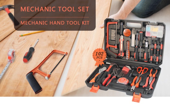 TOOLKIT SET 102 IN 1 BOX PERKAKAS SET RUMAH TANGGA MULTIGUNA