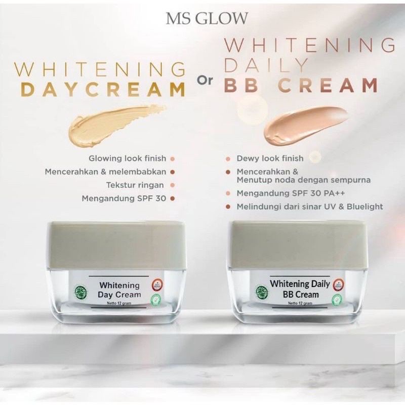 DAY CREAM MS GLOW & BB CREAM MS GLOW ORIGINAL