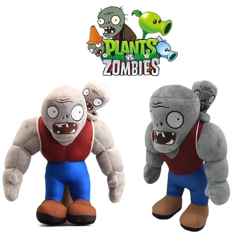 30cm Cartoon Plant VS Gargantuar Zombie Plush Toys PVZ Gargantuar Plush Soft Stuffed Toys Doll Gifts For Kids Children