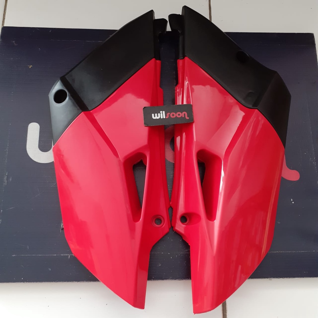 Cover Body Sayap Jok / Side Panel Trail Yamaha YZ 85 New Merah