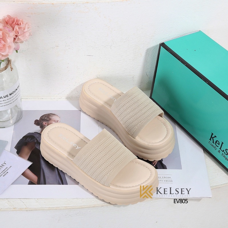 Kelsey Sandal Wedges Wanita / Wedges Sandal Wanita  EV805