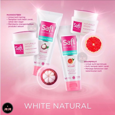 SAFI WHITE NATURAL SERIES (CLEANSER / CREAM)