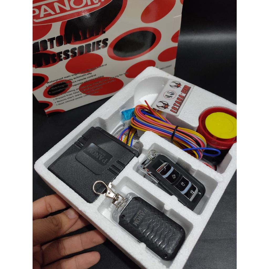 Alarm Motor Remote / Remot motor anti maling /alarm motor anti paling /remote starter jarak jauh v12 fitur lengkap bisa untuk semua motor