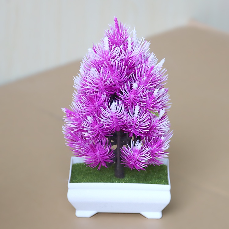 Swopply PT29 Pot Tanaman Hias Bunga Hias Plastik Ornamen Pot Bongsai Artificial Flower Decoration