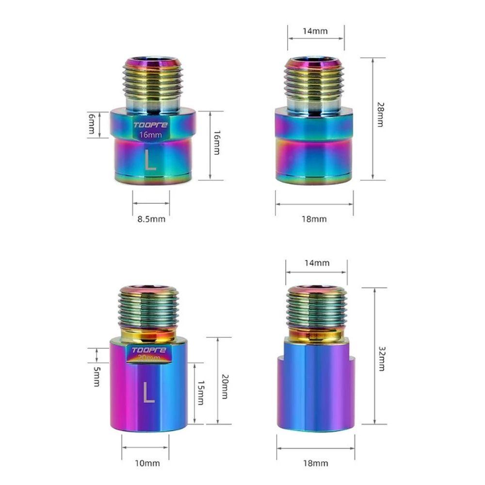 Lanfy Sepeda Pedal Extender Waterproof Shock-proof 16mm 20mm Tahan Korosi Sepeda Jalan MTB Sepeda Pedal Spacer