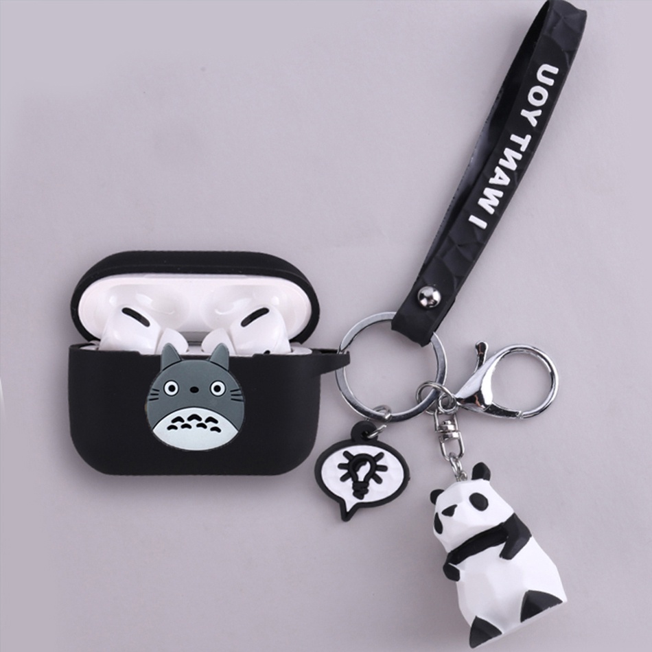 Baseus W3 Case Silikon Motif Kartun Hewan Cover Proteksi Earphone Wireless Bluetooth Baseus W3