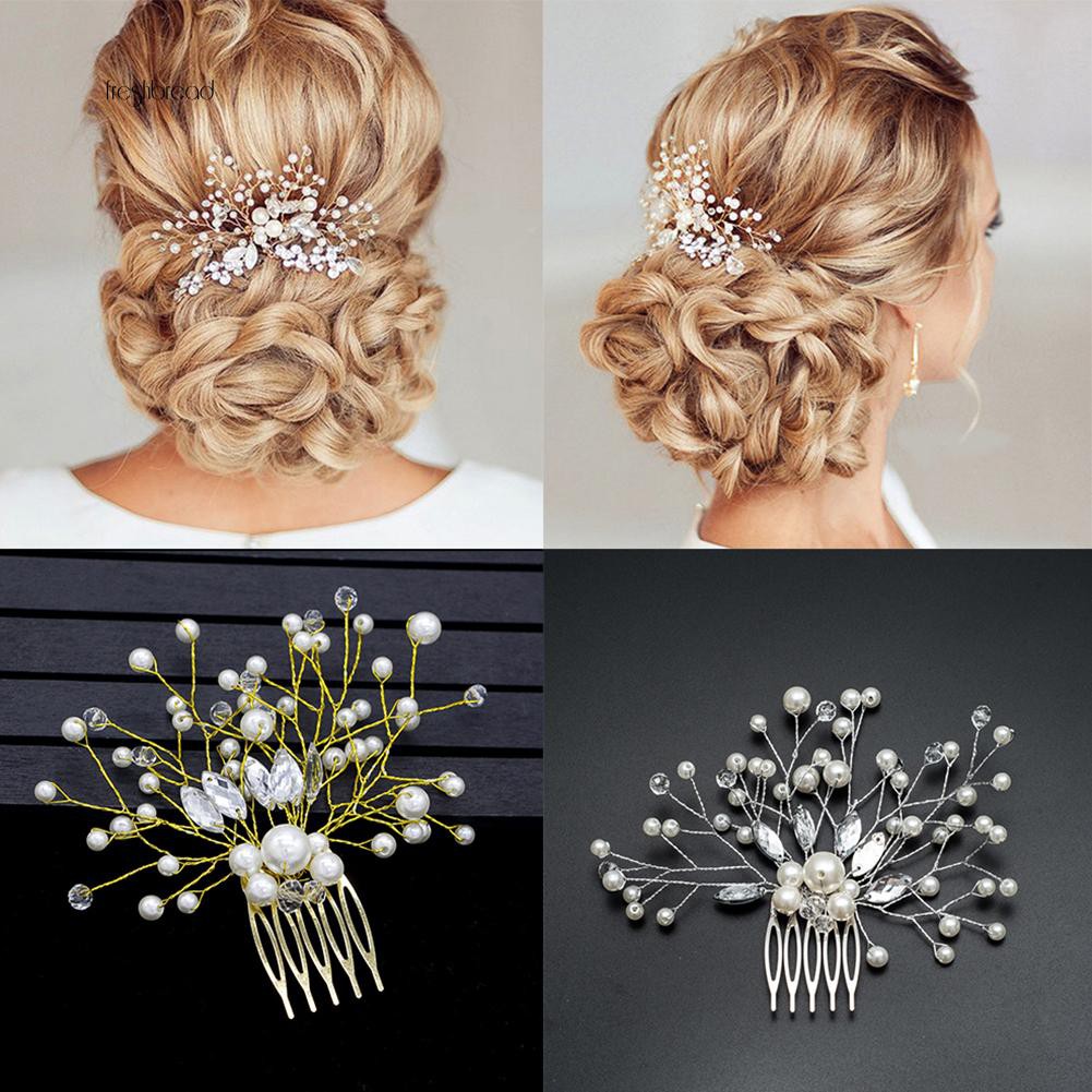 Fresh Wedding Bridal Bridesmaid Faux Pearls Hair Pins Clips