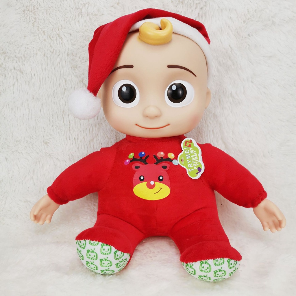 (New!!!!) Coco melon Set Kotak Musik Boneka Natal Bahan Pvc Dengan Sembilan Jenis Bernyanyi