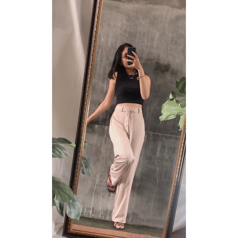 Moura Pants // celana kulot rayon tali highwaist