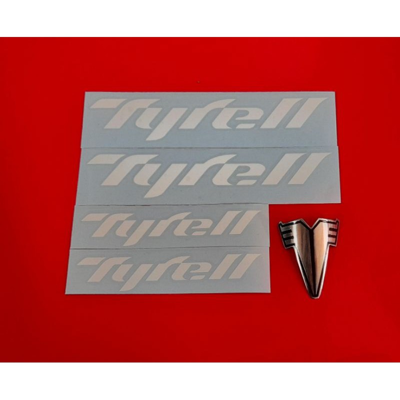 Custom Emblem minivelo Tyrell + Stiker Sepeda Minivelo Tyrell