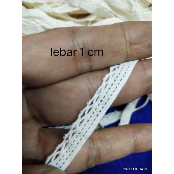 Renda rajut renda kait renda bordir pinggir kecil