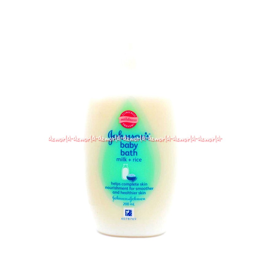 Johnson's Baby Bath Milk Rice 200ml Sabun Bayi Untuk Membuat Kulit Lebih Lembut Halus Jonson Jhonson Johnson Sabun Susu Bayi