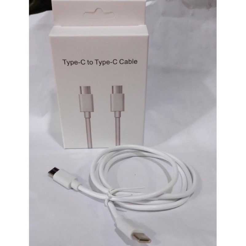 KABEL TYPE C KE TYPE C SUPPORT FASH CHARGING / KABEL DATA USB C KE USB C