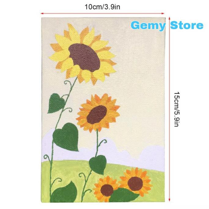 

COD DIY PAINT BY NUMBER LUKISAN ACRYLIC SUN FLOWER (FREE EASEL) PERALATAN MELUKIS ART SET MENGGAMBAR