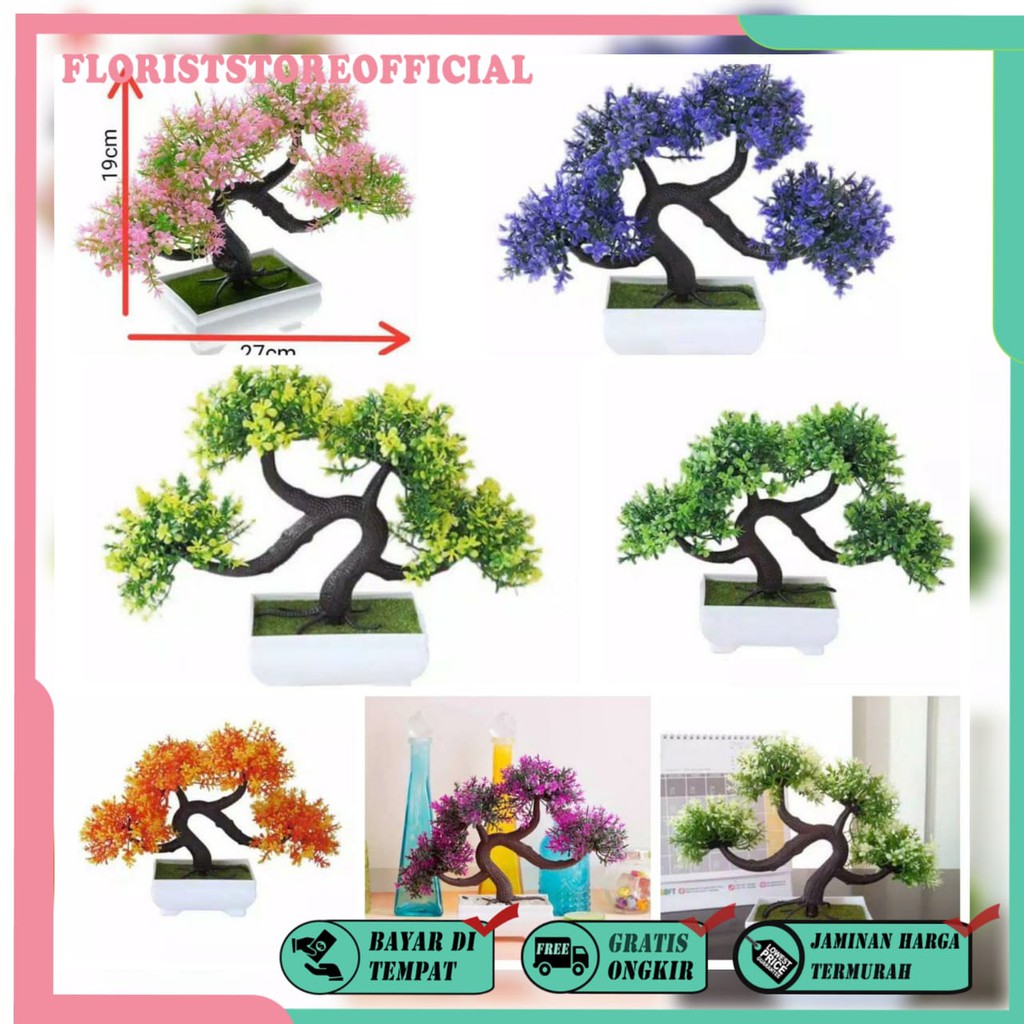 COD BUNGA BONSAI  BUNGA PLASTIK BUNGA ARTIFISIAL BUNGA PAJANGAN IMITASI TANAMAN  HIAS PLASTIK BP8810