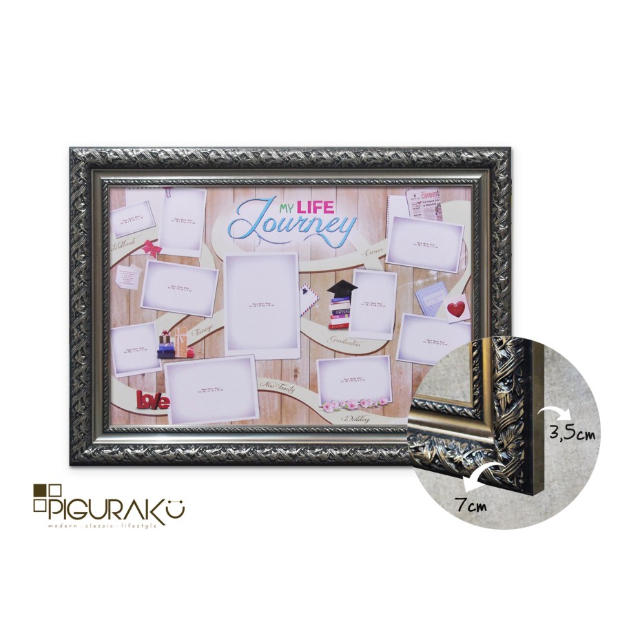 Pigura Foto 20RS 50x75Cm -7 Cm -Bingkai Foto 20RS Ukir/Classic