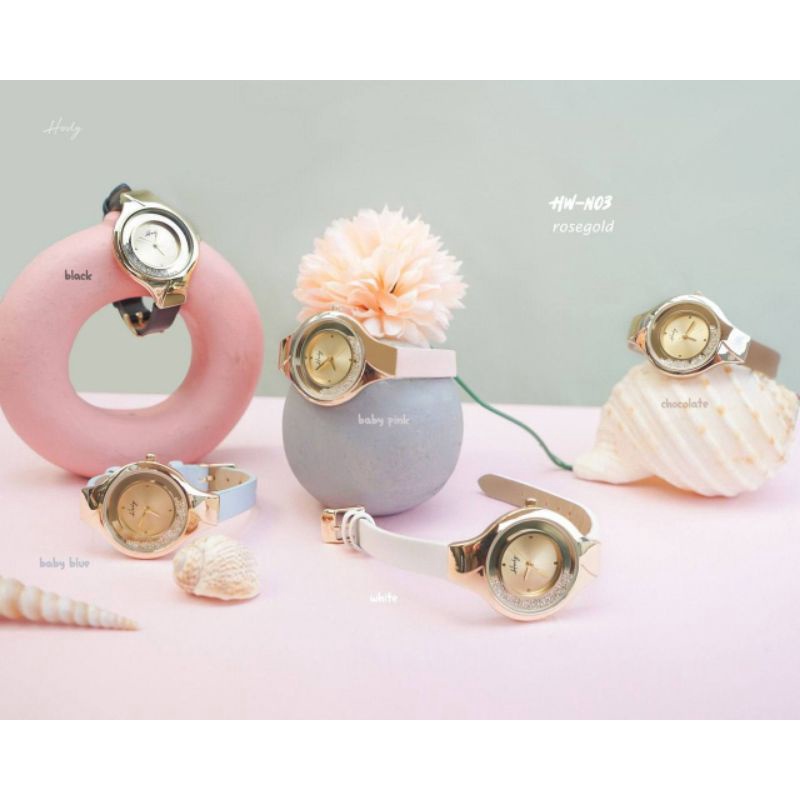 Hody Watch N03 Rose Gold Plat Jam tangan wanita by Hody