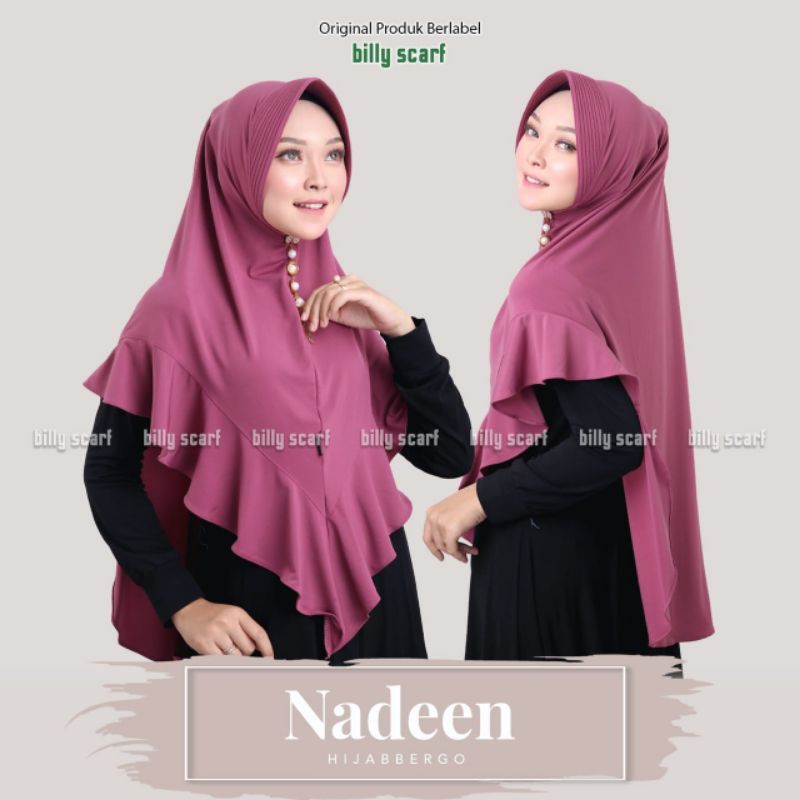 bergo nadeen/ jilbab instan/ bergo instan/ khimar syari/ khimar/ pad antem/ billy scarf