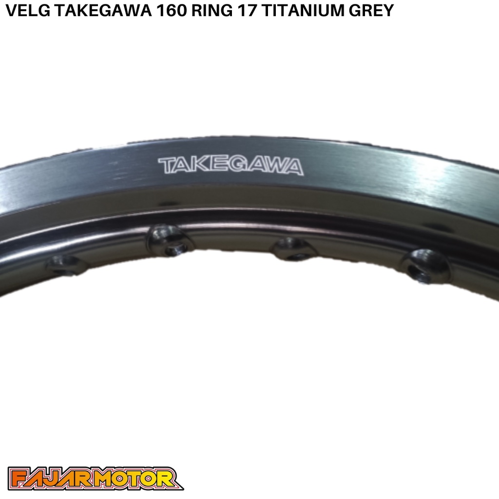 TAKEGAWA VELG 160 RING 17 WL SHAPE KOTAK GOLD SILVER RED BLUE BLACK HOLE 36