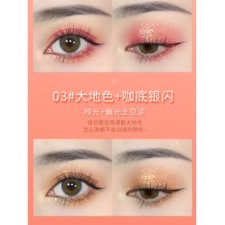 Lameila Palet Eyeshadow Matte 2 Warna Eyeshadow Glitter Highlitter Mata Berkilau Rias Wajah Menawan 5121