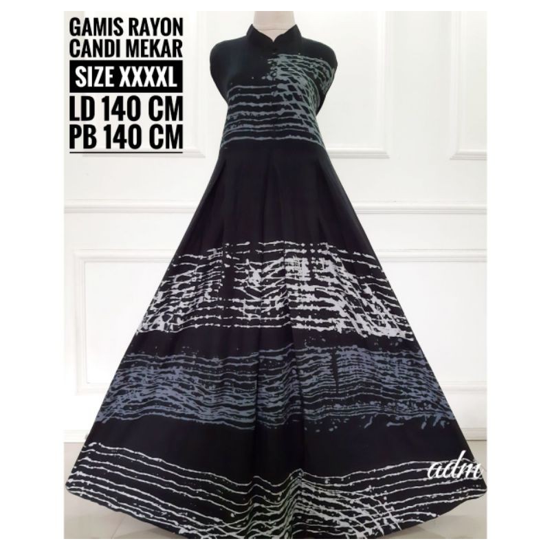 gamis twill rayon candimekar jumbo ld 140