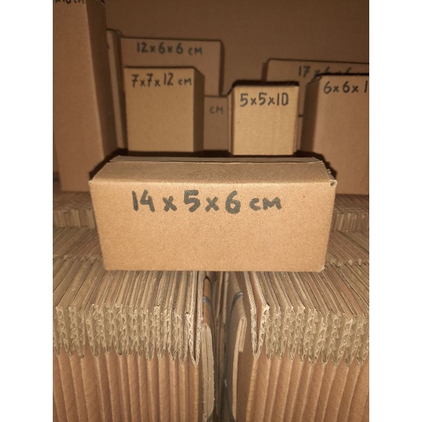 

Kardus 14x5x6 cm baru polos luar dalam